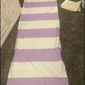Mainstays Purple and White Striped Curtains